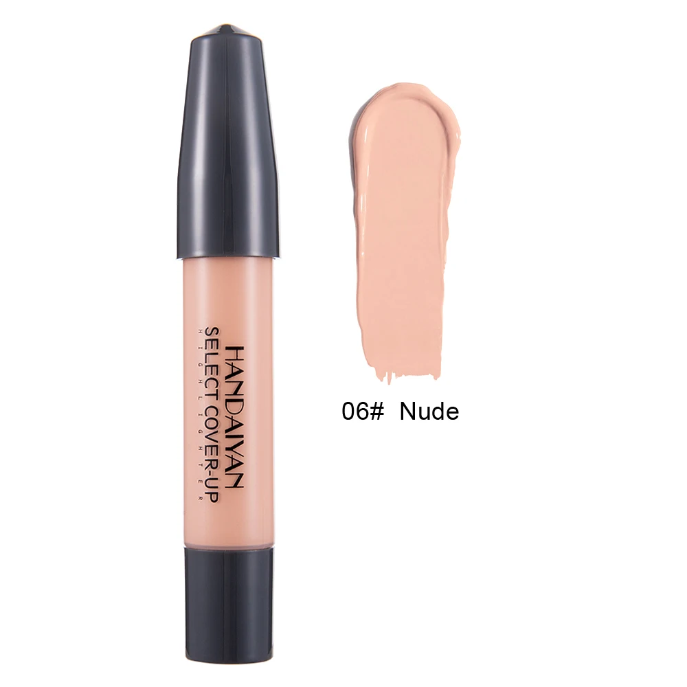 HANDAIYAN 12 Colors High Light Brightening Concealer Pen Long Oil Control Whitening Concealer Liquid Foundation Makeup TSLM1 - Цвет: 006