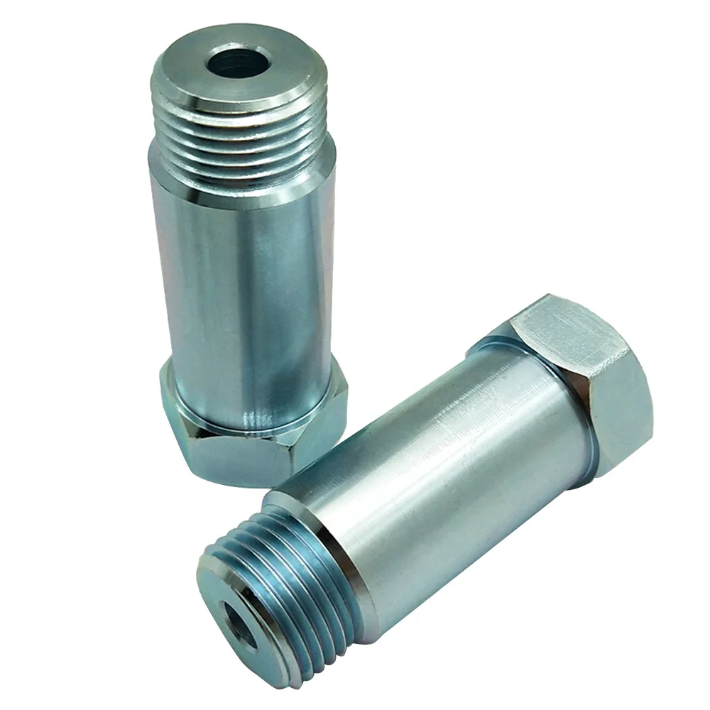 

Universal Car O2 Oxygen Sensor Test Pipe Extension Internal External thread Adapter Spacer M18 X 1.5 Sensor Y40