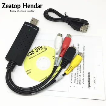

2Pcs USB 2.0 Video Easiercap TV DVD VHS Capture Card Audio AV Adapter for Computer/CCTV Camera