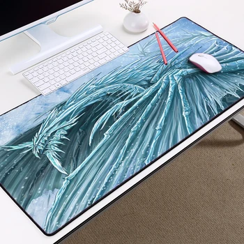 

Mairuige Frost Dragon Cool Pattern Art Mousepad Table Mat Big Size 40x90cm and Locked Edge Support Diy Pc Laptop Desk Micepad