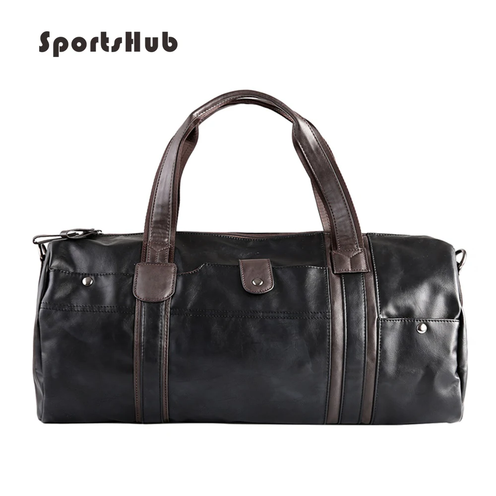 SPORTSHUB Soft PU Leather Men&#39;s Sport Bags Gym Bag Sports Designer HandBag Fitness Bags Travel ...