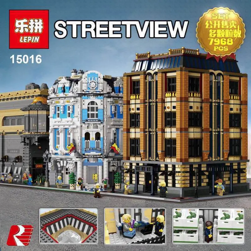 

New Lepin 15016 Genuine MOC Creative Creators Series The Apple University Set Building Blocks Bricks Minifigures Toys