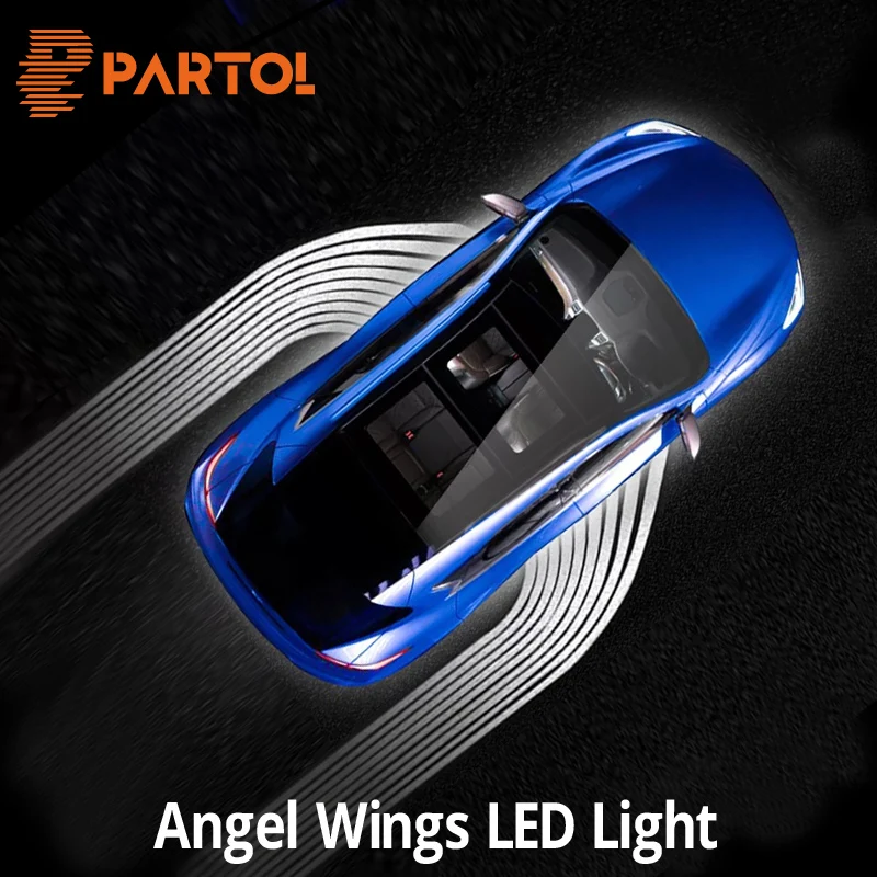 thumbnail image 2 of Alas De Angel 4 PCS Car Door Light Logo For A-di,LED Projector Light, Car Door Led... Ghost Projector 2 of 9