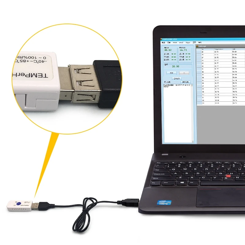 ПК USB гигрометр термометр-40~+ 85C градусов Hid температуры дистанционный регистратор влажности ПК сенсор usb-адаптер