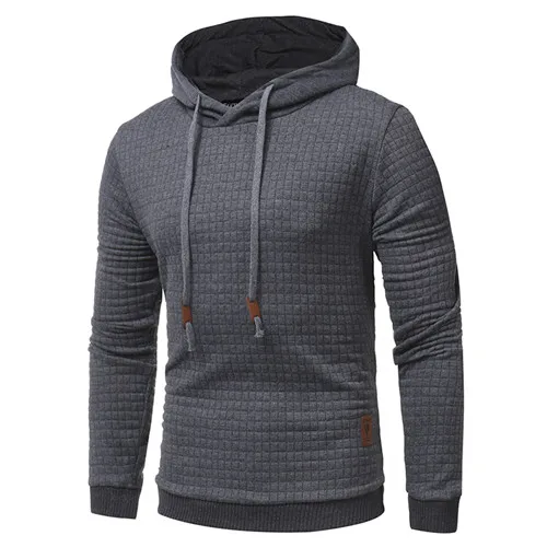 Running Jacket Men Sports Fitness Long Sleeves Hooded Sweatshirt Gym Soccer Basketball Training&Exercise Jackets Run Coat - Цвет: Dark gray