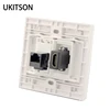 White Color HDMI With CAT6 RJ45 Female To Female Wall Panel Network Extender ► Photo 1/4