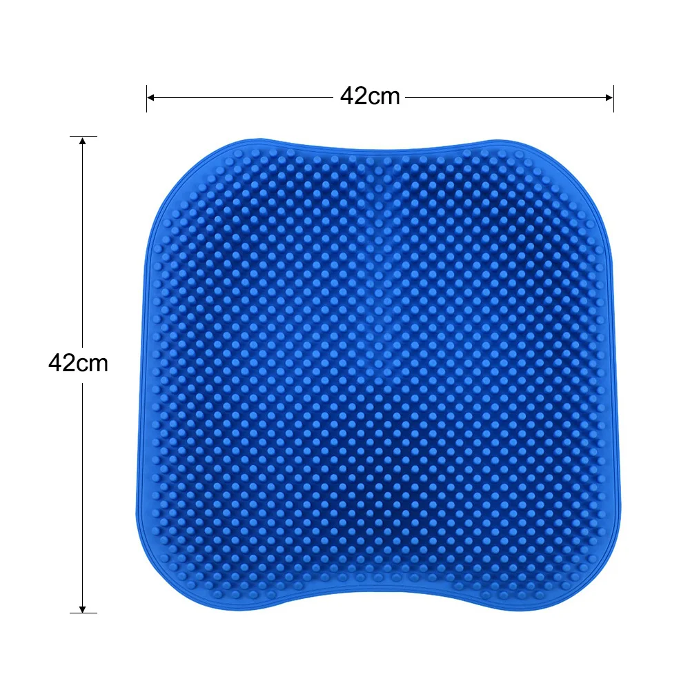 Силикагель авто подушка сиденья Нескользящая подушка стула для офиса грузовика дома дышащий силикон Массажная крышка сиденья 16,5 Дюймов
