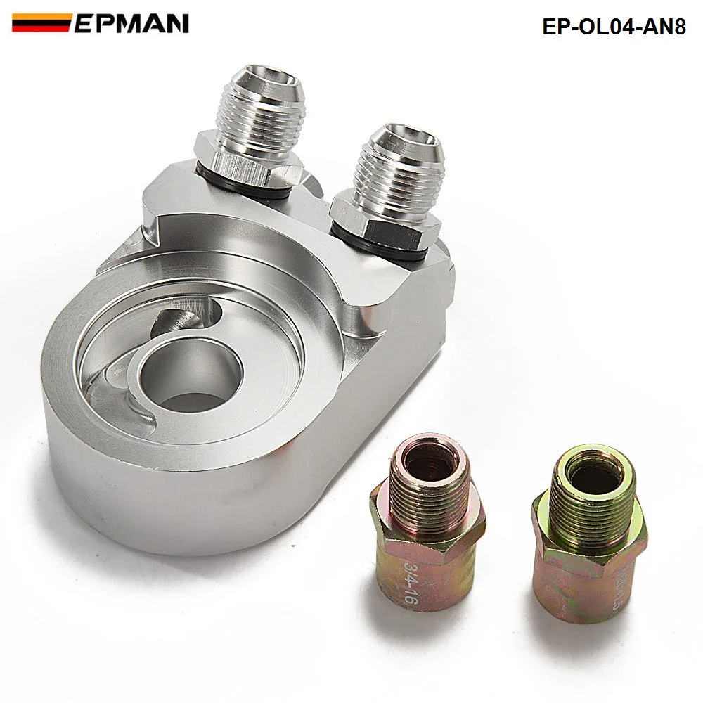 

M20-1.5 and 3/4UNF-16 Universal Oil Filter Cooler Sandwich Plate Adapter 8 AN EP-OL04-AN8