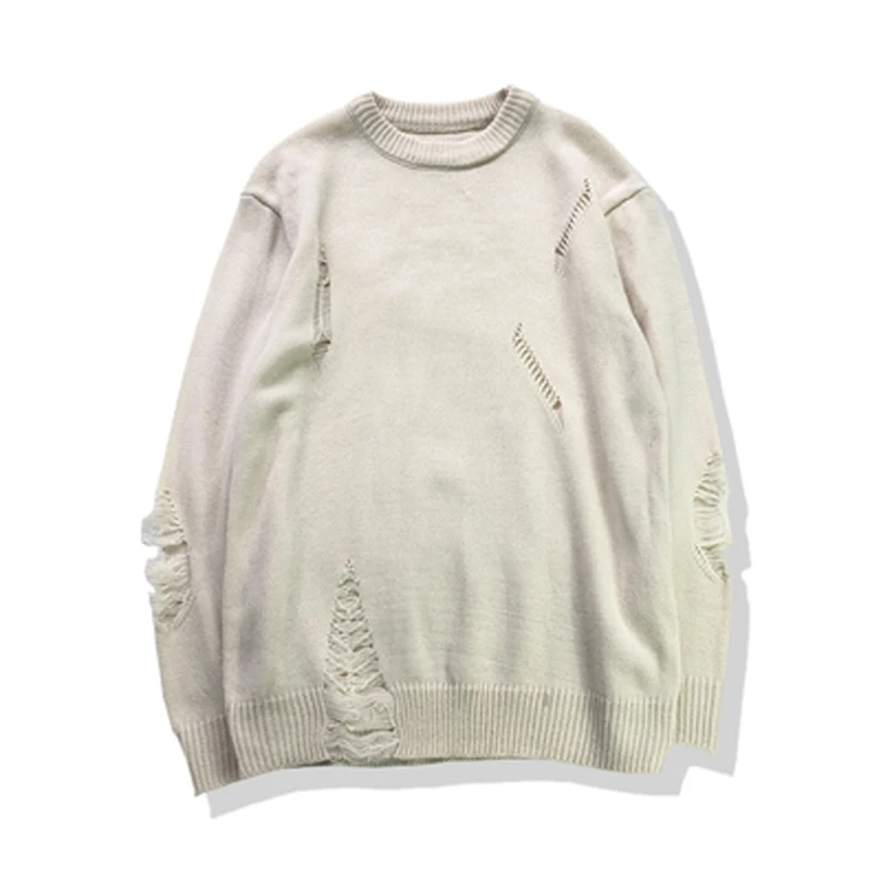 5 Colors Knitted Male Sweater Round Neck Loose Long Sleeve Korean Pullover Sweater Men Fashion Sueter 5