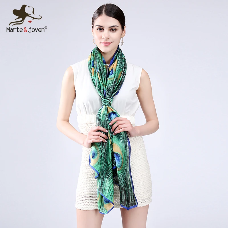 Download Marte Joven Ultra Light Green Long Silk Bandanas Summer Women Soft Peacock Feather Scarf Shawl Feather Pattern Foulard Scarves Peacock Feather Scarf Feather Scarfpattern Scarf Aliexpress