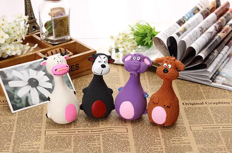 ANSINPARK игрушки для собак латекс Squeaker скрипучий воспроизведение звука животных