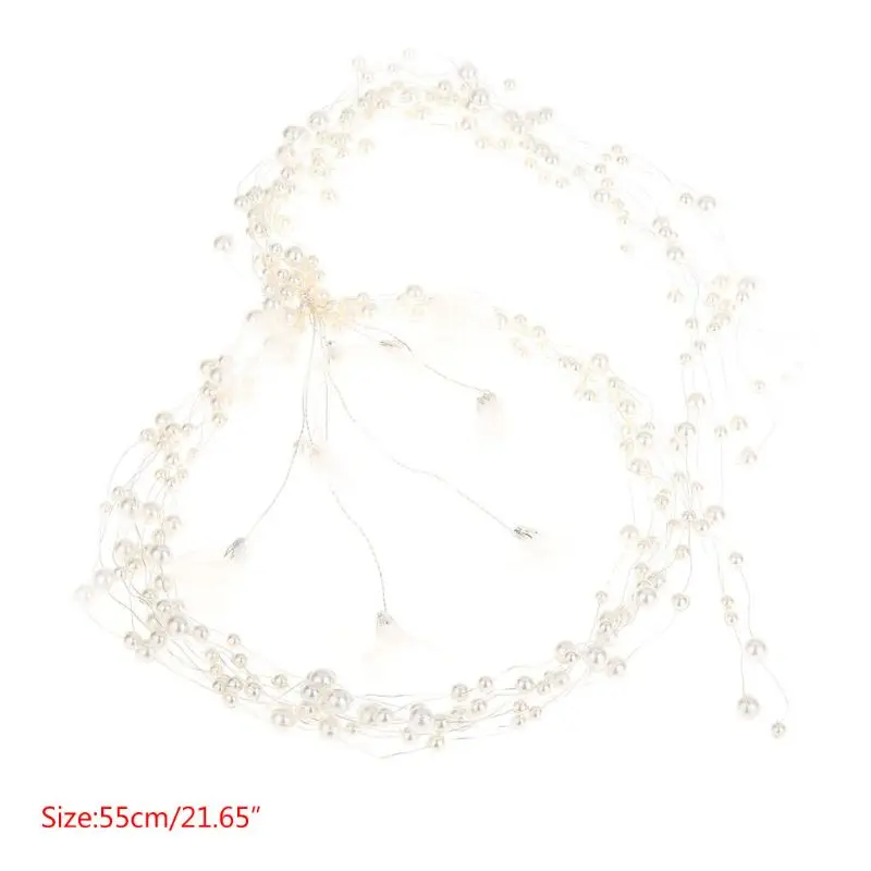 

Hair Band Bride Wedding Headband Handmade Imitation Pearl Headwear Women Headdress Bridal Fashion Luxury Ornaments