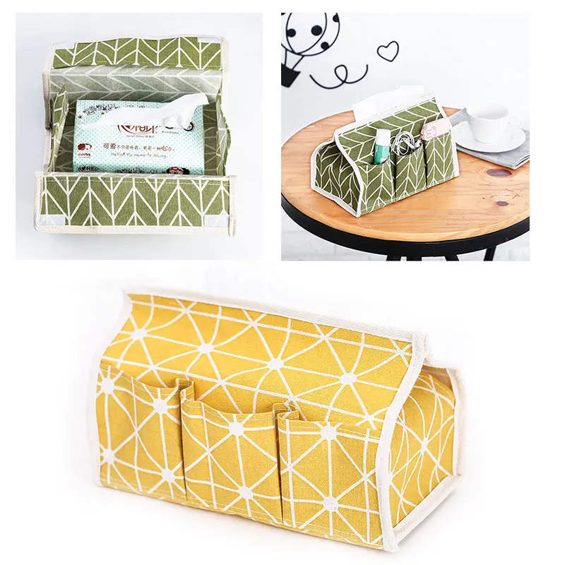 

1pcs Cloth Grid Tissue Box Creative Tissue Pumping Creative Paper Bags For Toliet Home Decorations Baby Wipes Organizer