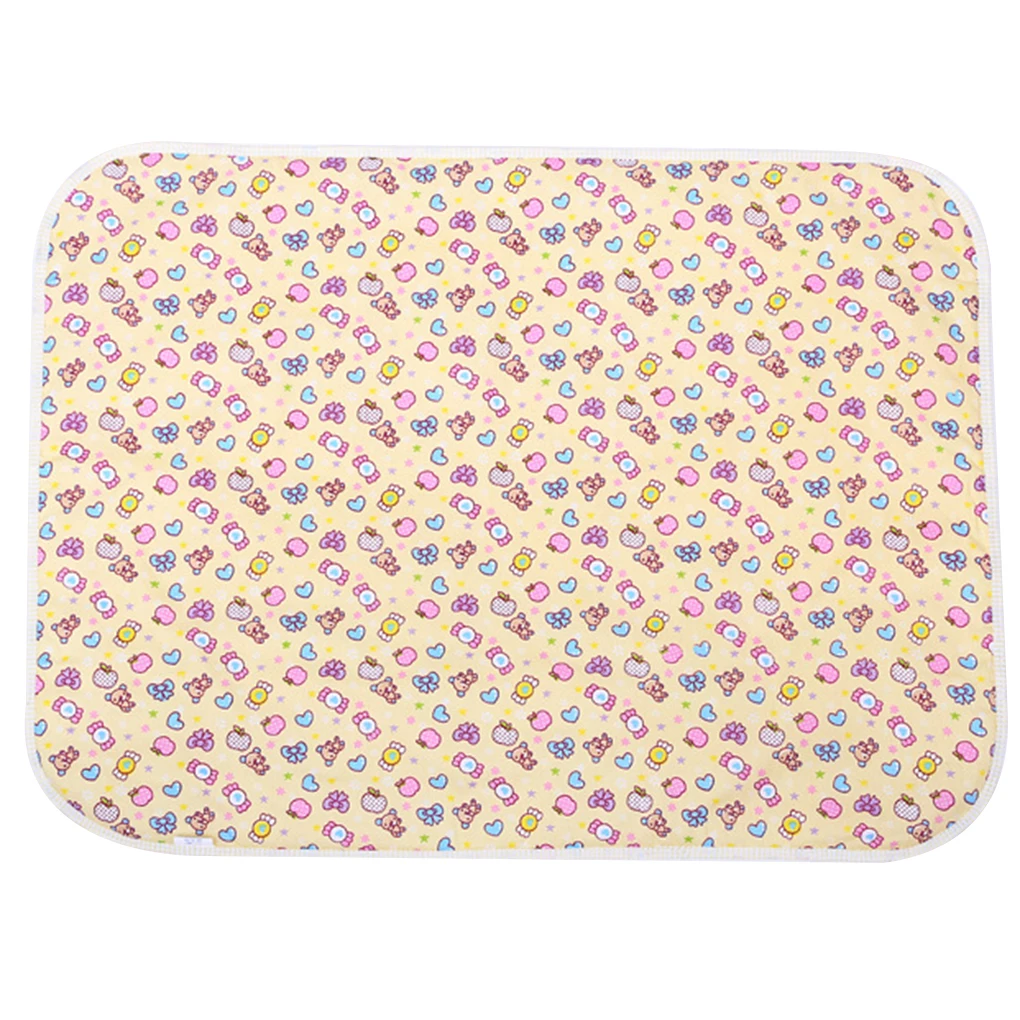 buy Baby Waterproof Sheet Urine Changing Pads Urine Pad Cartoon Reusable Infant Bedding Nappy Burp Mattress Changing Mat