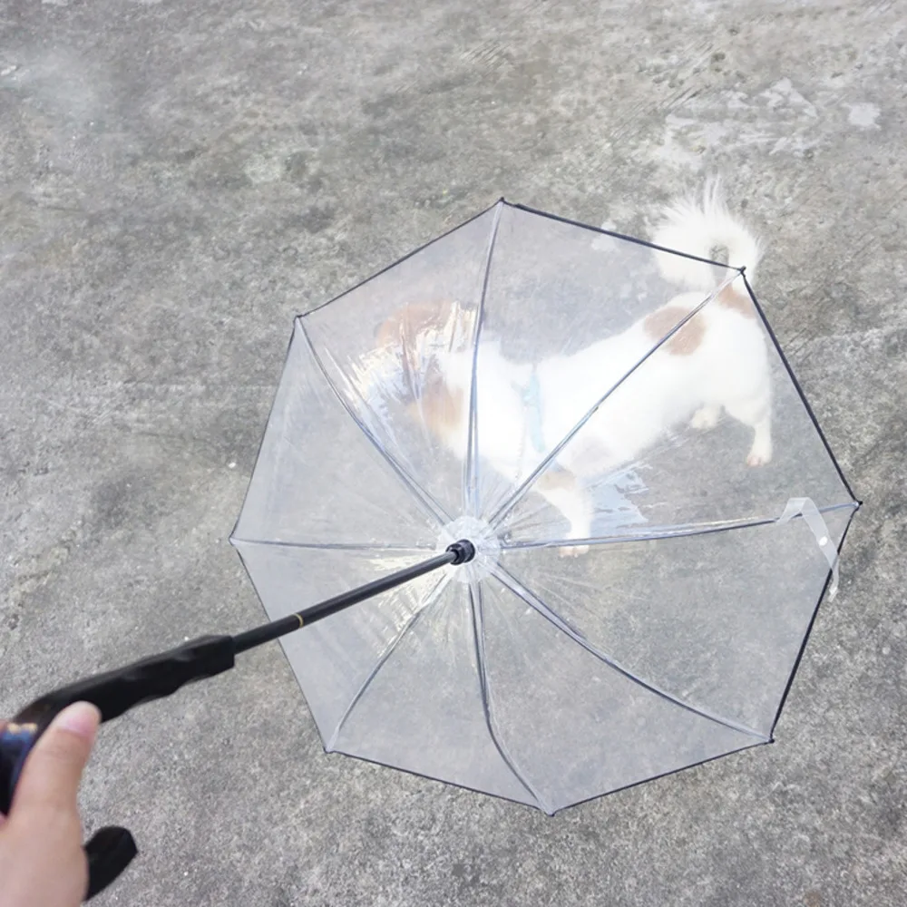 pet Dog leash Transparent Pets Umbrella Articles Assemble Rain Walk A Tow Rope Generation Hair CW-XQ9 | Дом и сад