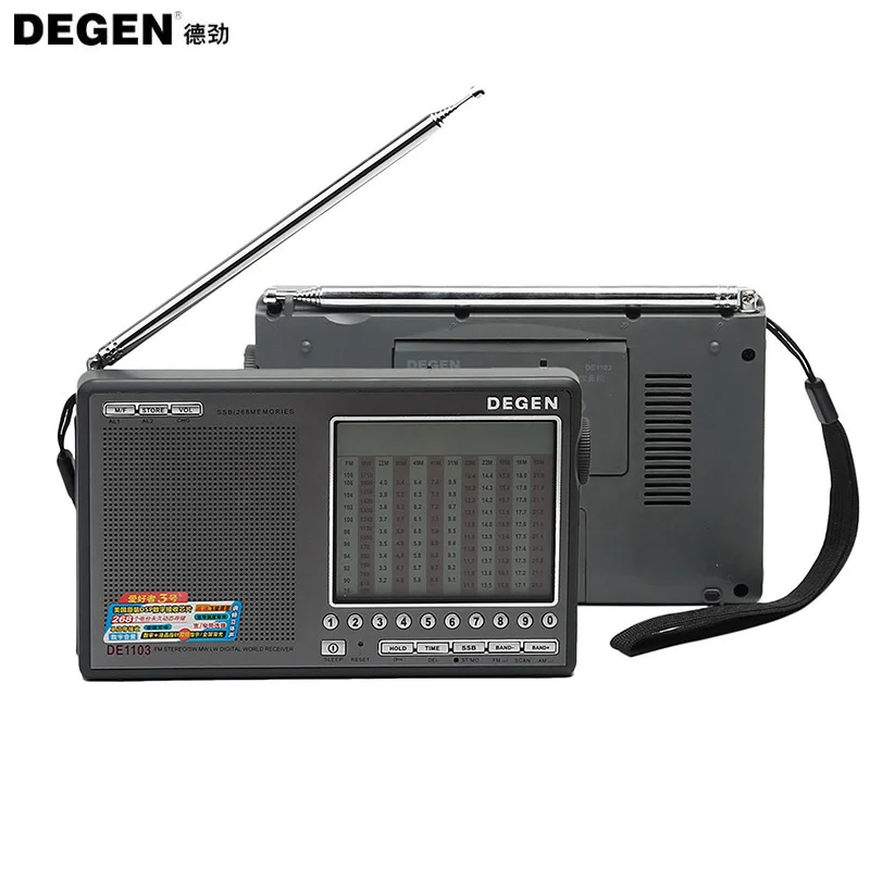 

Degen DE1103 Radio DSP FM SW MW LW SSB Digital World Receiver External Antenna Portable Radio Receiver Y4162H Drop Shipping