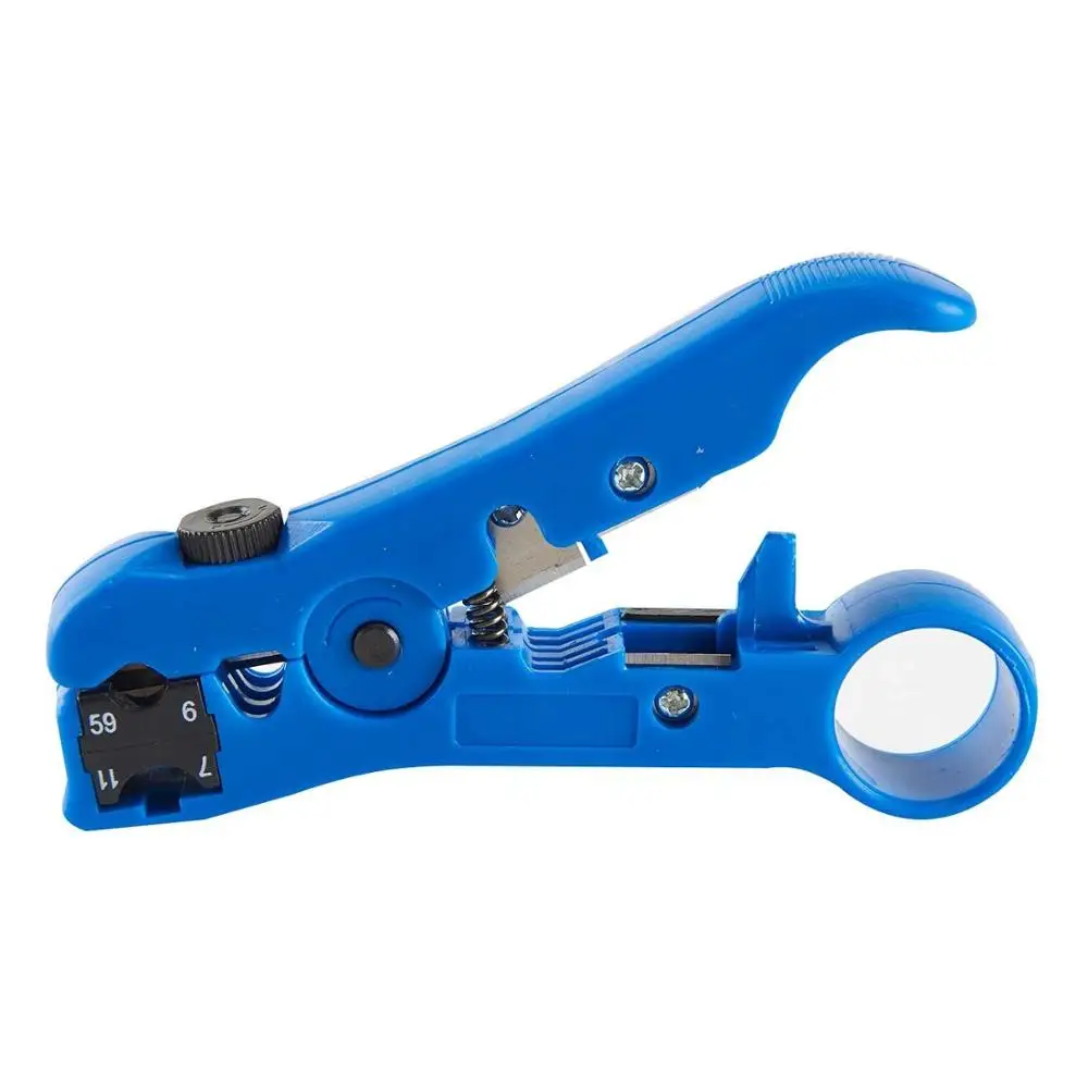 

Coaxial Stripper MultiFunction Coax Coaxial Cable Telephone Line Cutter Tool Wire stripping Cutting Crimping for Network Tool