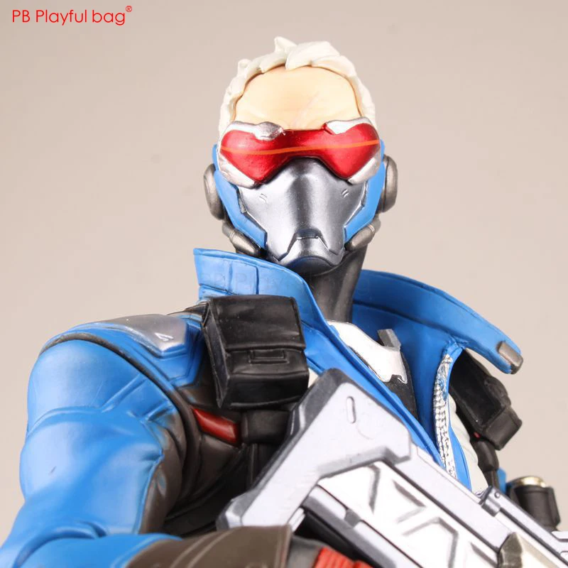 31CM Overwaches SOLDIER:76 figure PVC Model Action figure Game fans collections Novelty Doll Toys Best gifts to send friend HC46