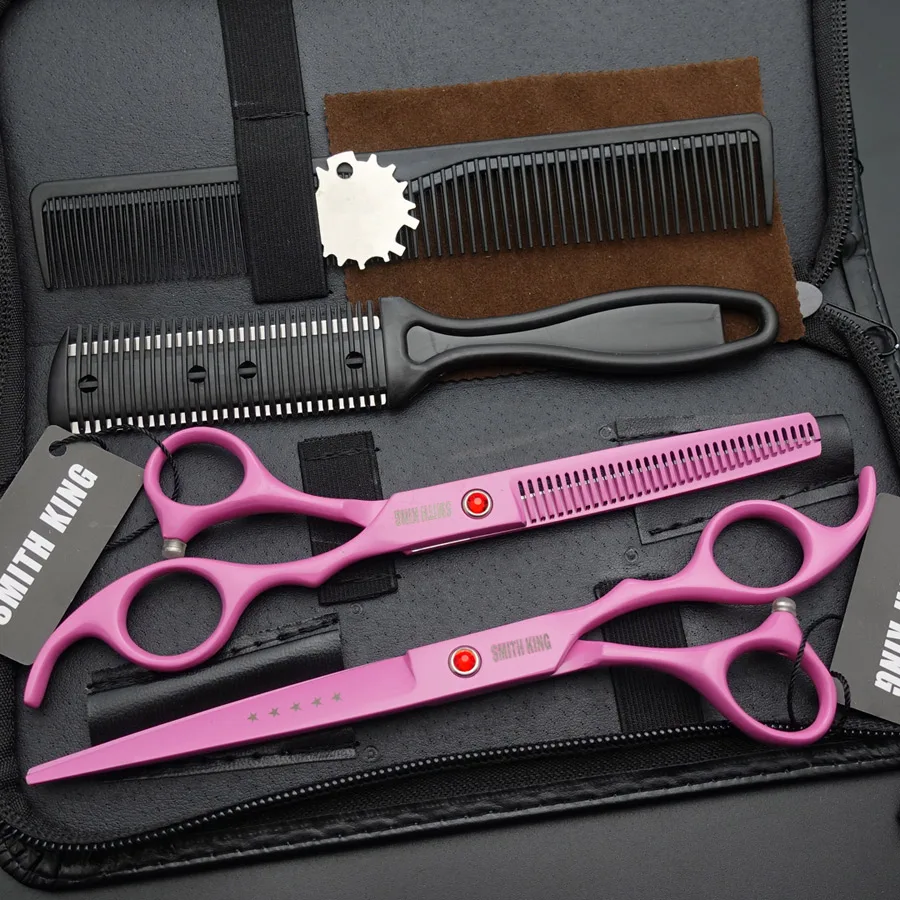 Набор профессиональных парикмахерских ножниц SMITH KING, " /7" ножницы для резки+ филировочные ножницы, парикмахерские ножницы+ комплекты+ расческа