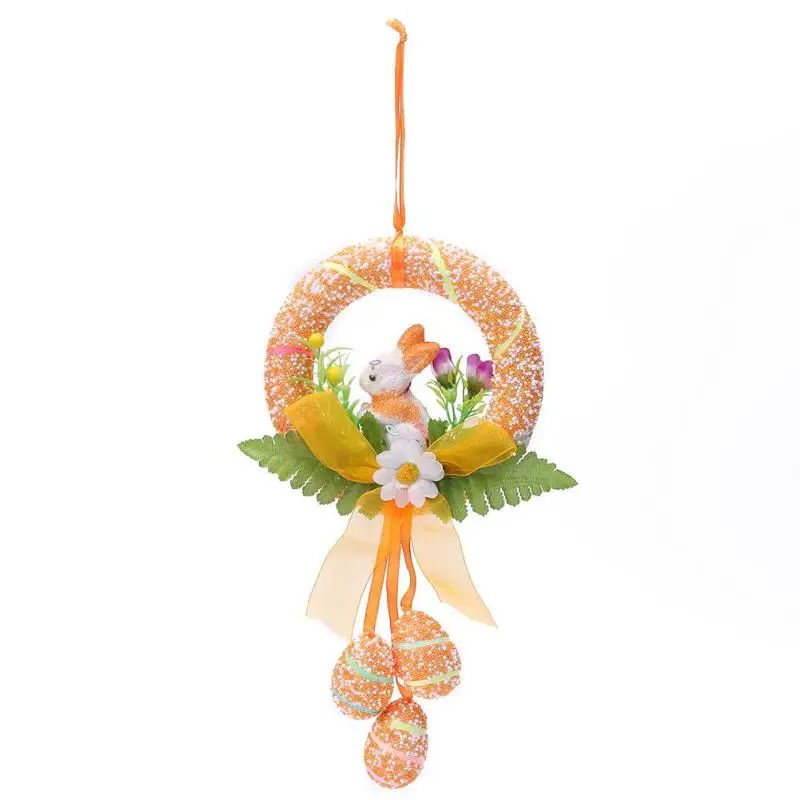 Модный Пасхальный яйца куклы-кролики детские игрушки DIY висячие украшения Дети День рождения детский сад вечерние украшение для подарков - Цвет: Orange