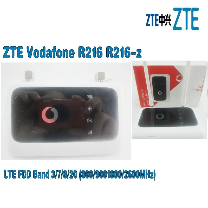 Разблокированная Мобильная точка доступа ZTE Vodafone R216 с антенной 4G LTE 150 Мбит/с