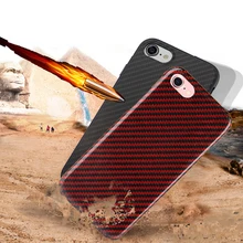 mobile phone cases Shell Kevlar Carbon Fiber case for iphone 7 7plus ultra thin anti nkock Cover for iphone 6s plus coque