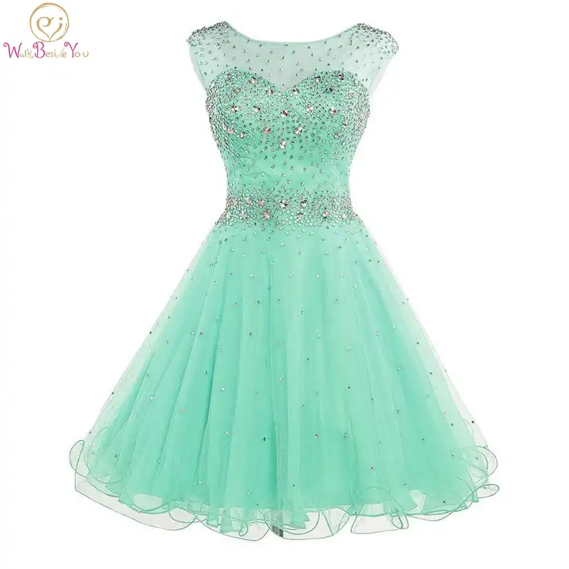 mint green ball gown