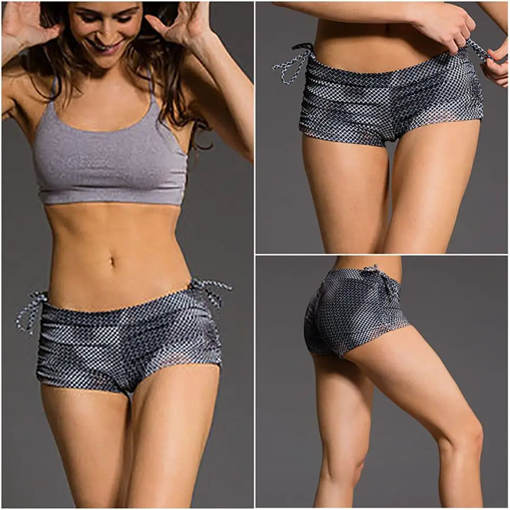 

Printing Women's Sports Fitness Leggings With Bandage Yoga Shorts Fitness Outdoor Exercising Running Gym Sport Daily Life