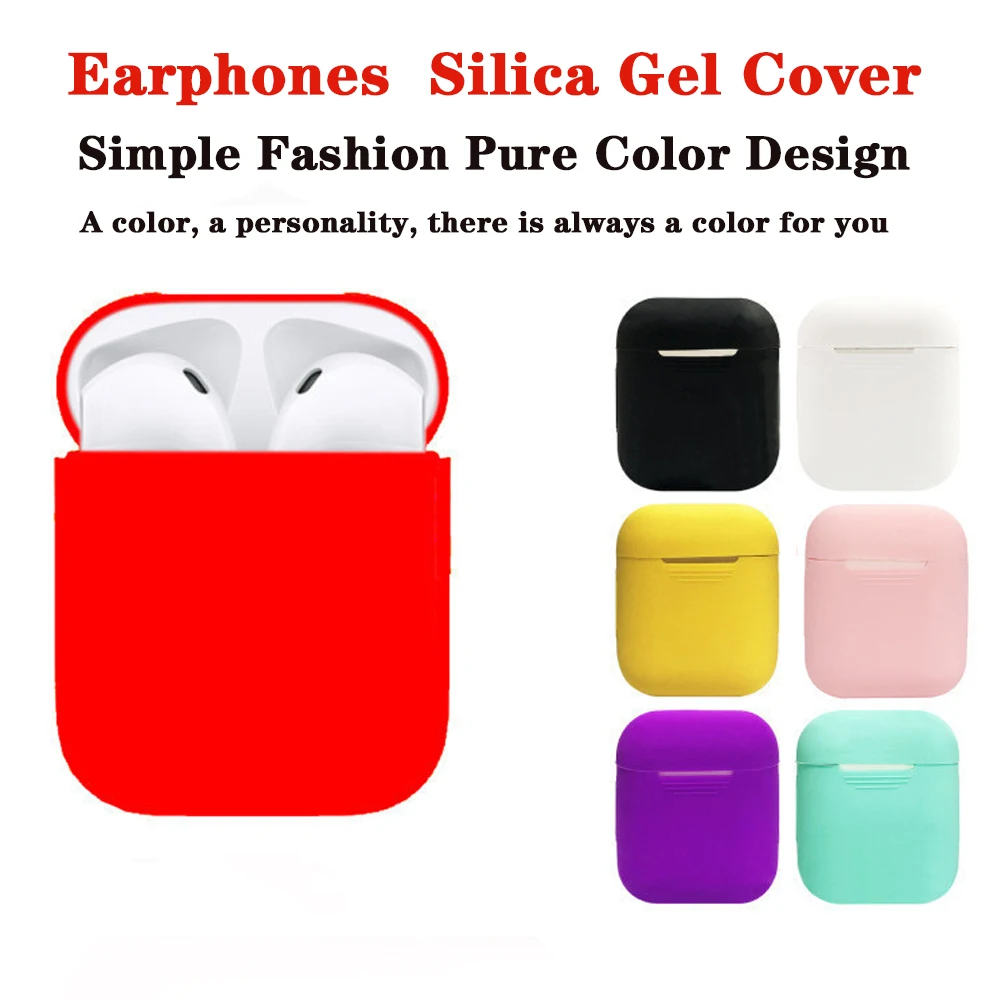 Мини Мягкий силиконовый чехол AirPods Earpods s ультратонкий протектор для i300 i500tws