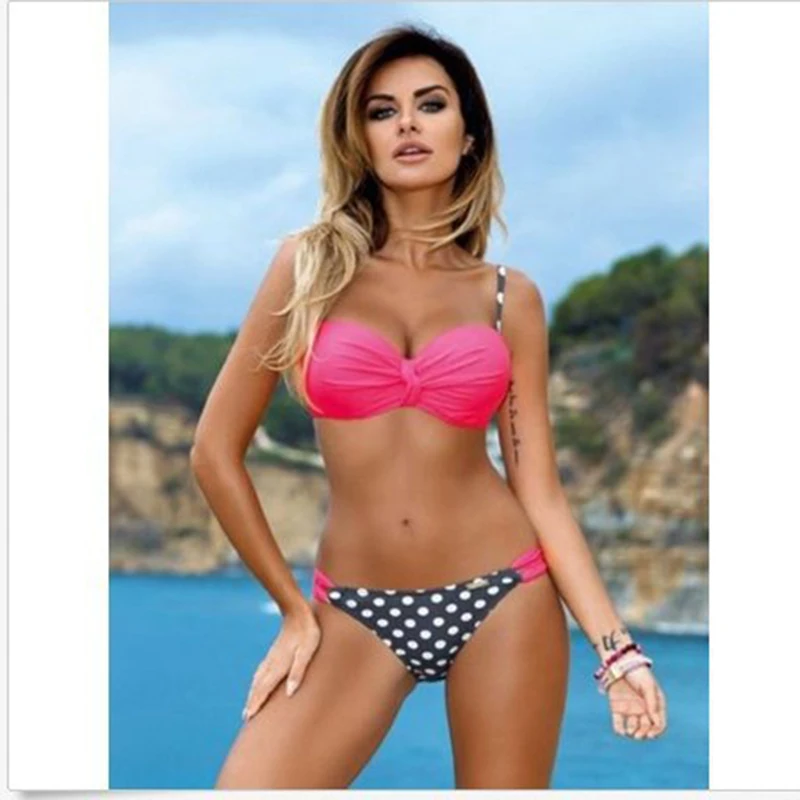 

Bikini sexy temptation women swimwear push up swimsuit women low waist wire free women's swimwear traje de ba o mujer