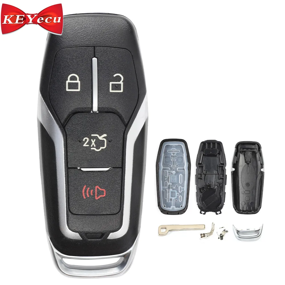 

KEYECU for Ford F150 Edge Explorer Fusion Mustang Replacement Remote Control Key Shell Case Fob Housing Cover