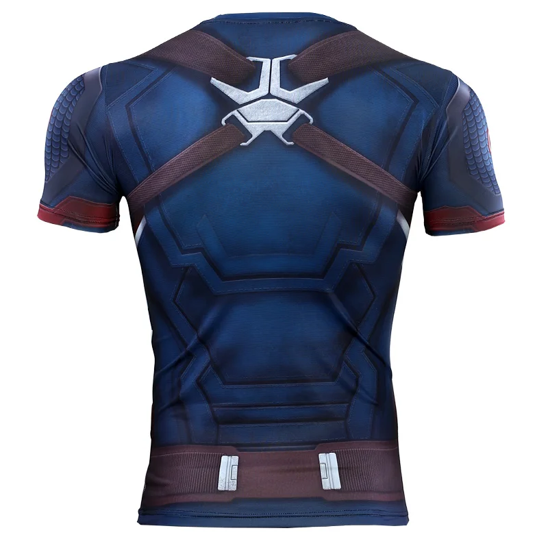 3D Captain America T shirt Cosplay 