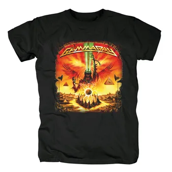 

Bloodhoof Gamma Ray Heavy Metal Top Tee Black T-shirt Men In Summer Asian Size