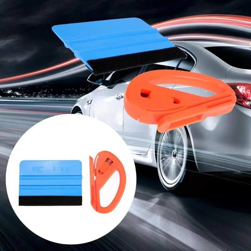 

1Set Car Vinyl Film Wraps Cutter Knife Plastic Scraper Tool Set Safe Film Cutter Kit Plastic Car Foil Tool Used For Filming