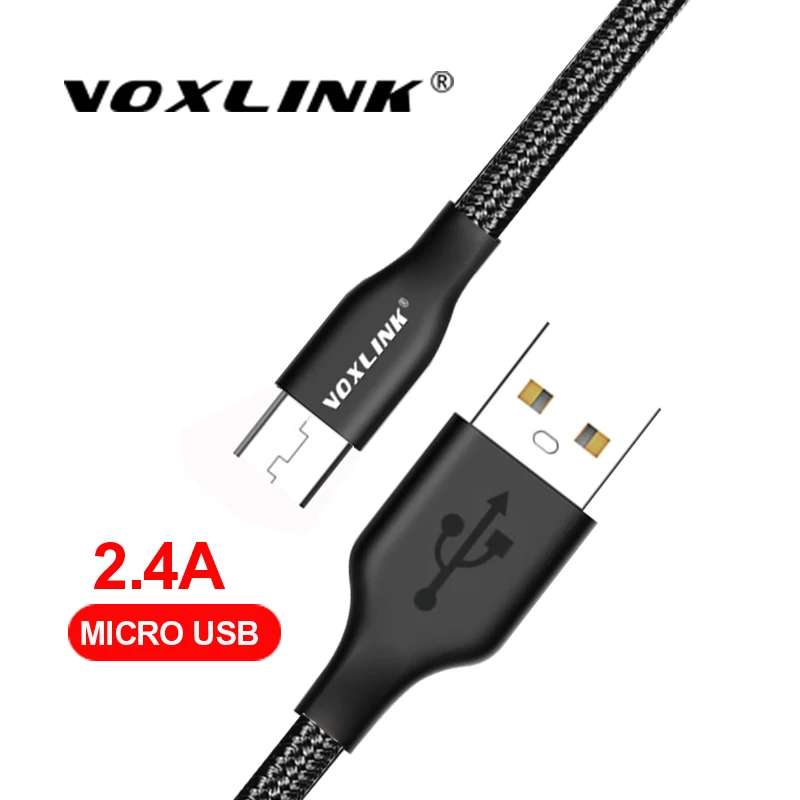 

Original 5V 2A Micro USB Cable VOXLINK USB Charger Cable For Samsung/xiaomi/lenovo/huawei/HTC/Meizu Android Mobile Phone Cable