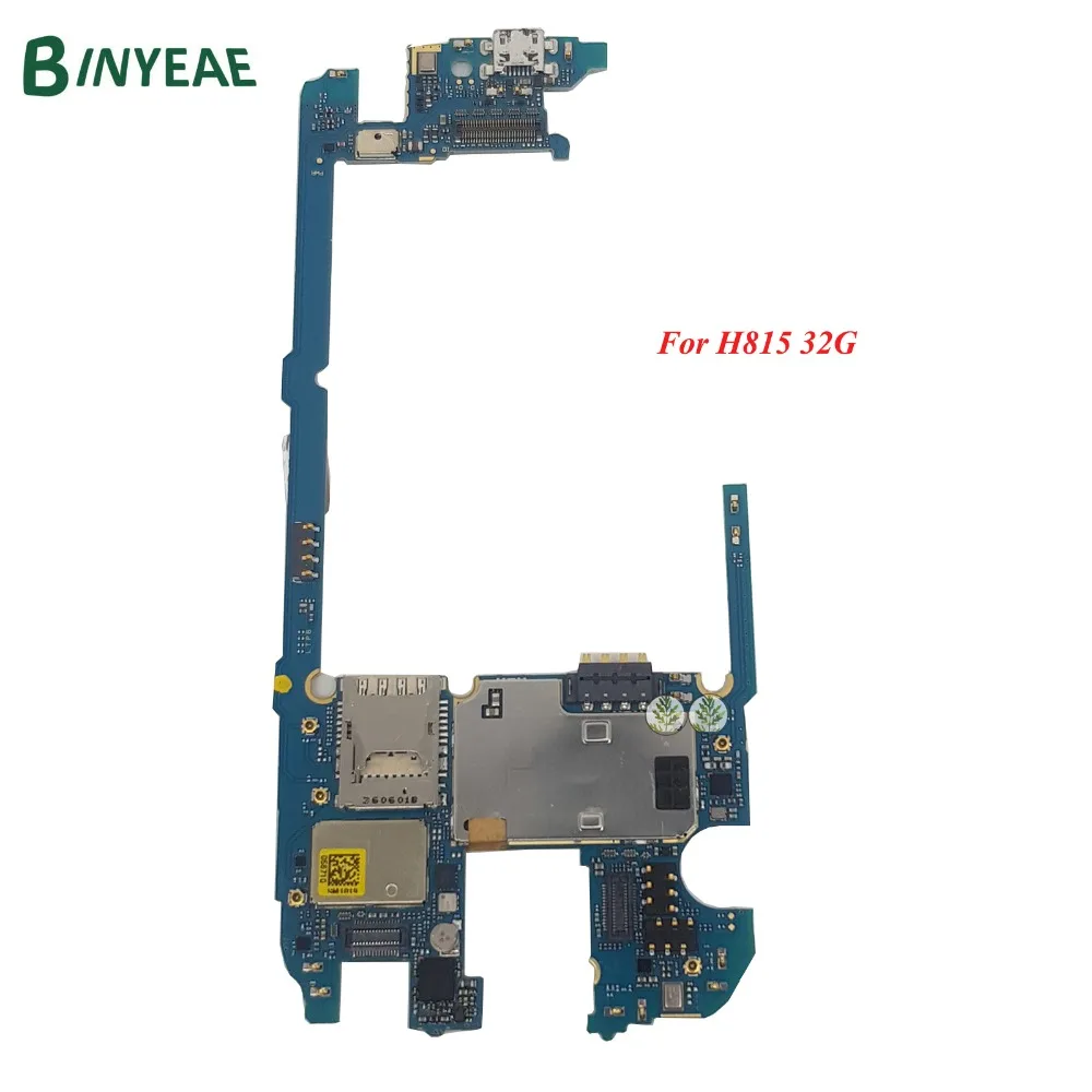 BINYEAE الأصلي اللوحة الرئيسية بديل لـ LG G4 H815 32 GB مجلس المنطق مقفلة