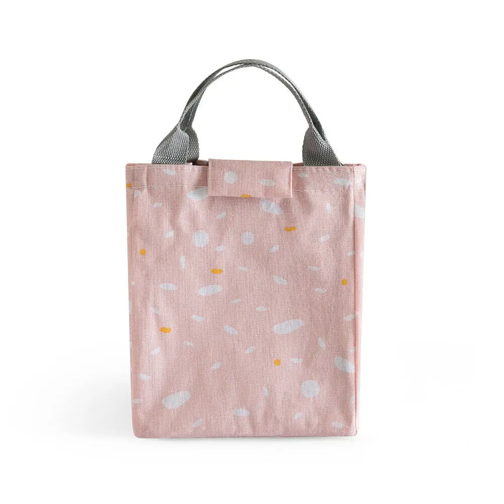 Портативный Термоизолированный охладитель коробка для обеда, для переноски сумка для пикника сумка для хранения ланча - Цвет: light pink L