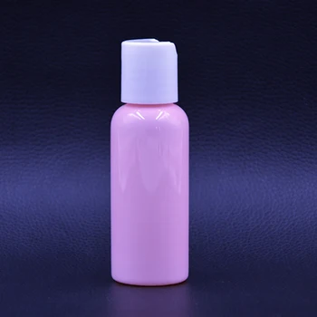 

5ps 50ml empty Plastic Cosmo Refillable Bottle with Disc Cap Portable food Grade Plastic Small Sample Bottle for liquid