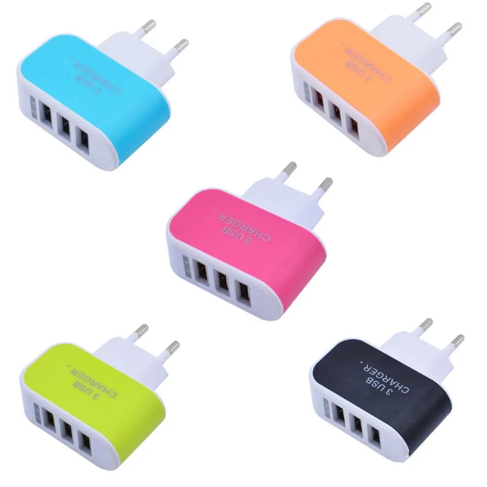 Зарядное устройство PINGSX с 3 портами USB и Micro зарядный адаптер концентратор вилкой