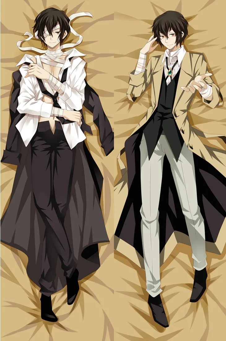  New Osamu Dazai - Bungo Stray Dogs Anime Japanese Hugging Body Pillow Cover Case Bedding Dakimakura
