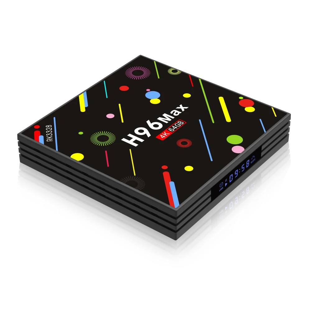 Ott TV Box H96 MAX H2C Android 7 1 Smart RAM 4 Гб ROM 64 Rockchip RK3328 телеприставка с T3 C цветной подсветкой Air