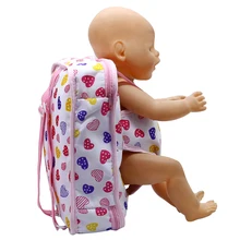 Baby Born Doll Outgoing Packets Multicolor Outdoor Carrying Doll Backpack for 43cm Baby Born Zapf Doll
