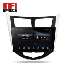 Android 7.1 del coche dvd para Hyundai Verna Solaris accent i25 con radio de navegación gps car stereo multimedia reproductor de vídeo