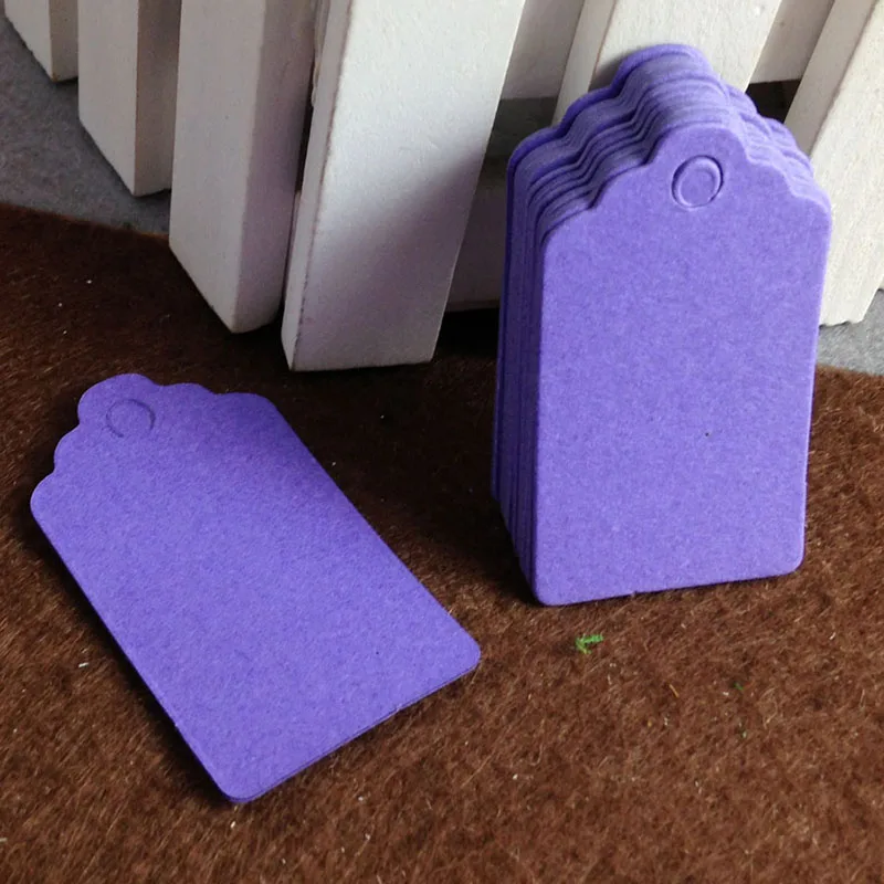 5 off Wholesale100PCS/1Lot 3*5cm Purple Price Paper Hang Tag New