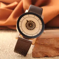 Лидер продаж Модные Роскошные кожаный браслет часы женские кварцевые часы Повседневное Для женщин наручные часы Relogio Feminino