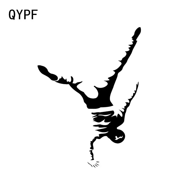 

QYPF 9.6*13 Interesting Fitness Street Dancing Decor Car Sticker Graphic Vinyl C16-2196