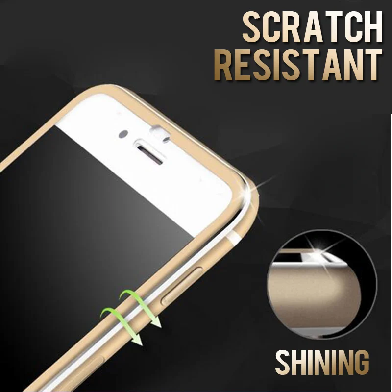 PLV 5D Aluminium Legierung Aus Gehärtetem Glas Für iPhone 6 6S 7 Plus Full Screen Protector Schutzh