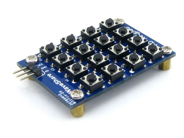  AD Keypad 16 4x4 Accessory board matrix buttons controlled ADC AD port keyboard