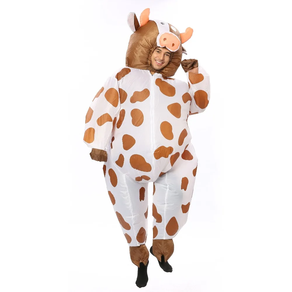 Inflatable Coffee Cow Costume for Adult Women Men Kid Boy Girl Halloween Party Carnival Cosplay Dress Blow Up Suit Animal Mascot Inflatable Coffee Cow Costume for Adult Women Men Kid Boy Girl Halloween Party Carnival Cosplay Dress Blow Up Suit Animal Mascot