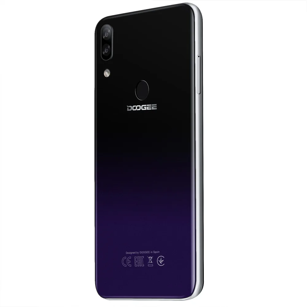 DOOGEE N10 Android 8,1, мобильный телефон, 3 Гб ОЗУ, 32 Гб ПЗУ, 5,84 дюймов, FHD+ 19:9 дисплей, двойной дисплей, 16,0 Мп, 3360 мАч, 4G LTE, две sim-карты, смартфон